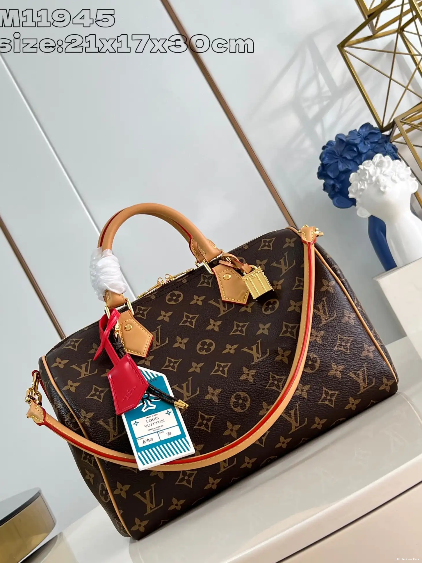 Aaa replica bags Soft 30 Vuitton Speedy Louis Crafty 0609